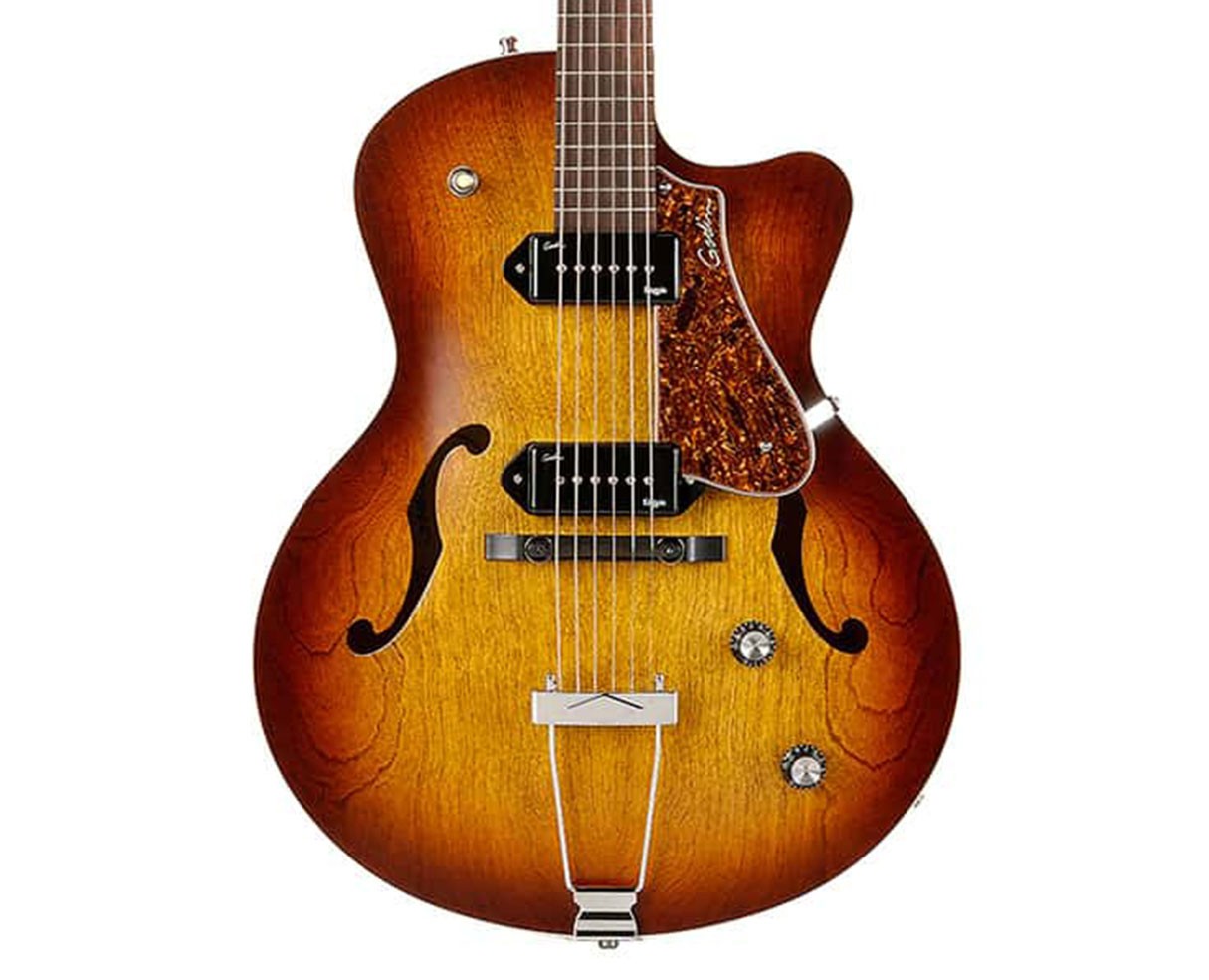 Godin 5th Avenue Kingpin Hollowbody Guitar - Cognac Burst - Open Box