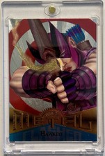 1995 Fleer Marvel Metal, Flasher, Hawkeye, Fighting,  22