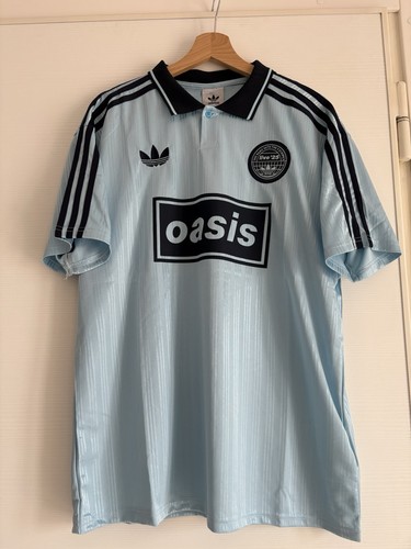 Adidas x Oasis Tour Jacquard Jersey Clear Sky 2025 prezzo ebay