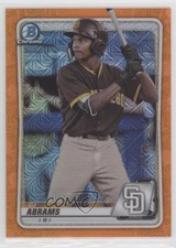 2020 Bowman Chrome Prospects Mega Box Orange Mojo Refractor 8/25 CJ Abrams 0c2