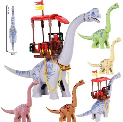 MARKENLOS MOC LEGO Dinosaur - Brachiosaurus w/ Riding Mount - BUNDLE AND SAVE!