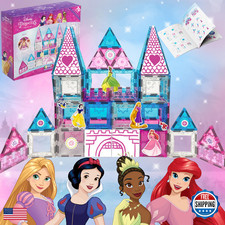 Tytan Official Disney Princess Magnetic Tile Steam Toy Vibrant Tiles Reusable