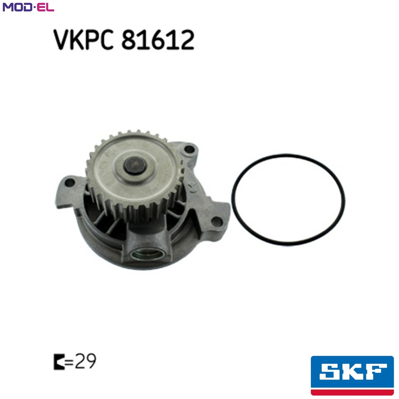 SKF VKPC 81612 Water Pump, engine cooling for AUDI - Image 6