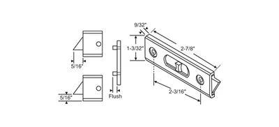 Brixwell 900-19450wa White Tilt Latch Assembly left And Right Handed hwl146 Pair