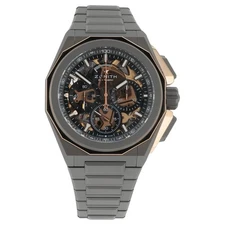 NEW 2025 Zenith Defy Titanium Black Dial 45mm Automatic Mens Watch 87.9100.9004