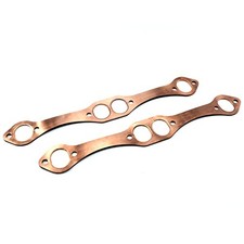 SBC Oval Port Copper Header Exhaust Gaskets Compatible with SB Chevy 327 305