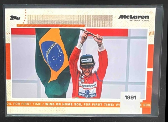2025 Topps Mclaren Racing Ayrton Senna Win on Home Soil