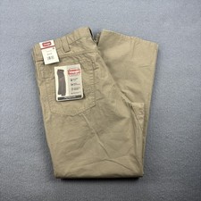 Wrangler 11960 NEW Men's Technician Relaxed Fit Pants 36x30 Tan Khaki Workwear