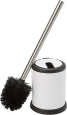 Toilet Brush and Holder  Self Closing Lid  360 Degree Brush Head  Bathroom