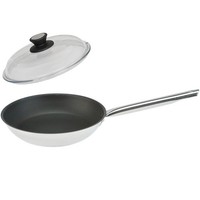 Skk Alu Bratpfanne 32 Cm Induktion Groß Antihaft Pfanne Beschichtet & Glasdeckel