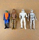 4 VTG Star Wars Figures 4" Figure Hong Kong GMFGI Kenner Chewbacca Walrus Man