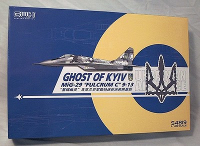 GWH No. S4819 MIG-29 FOLCRUM C 9-13 GHOST OF KYEV 1:48 SCALE KIT - MIB