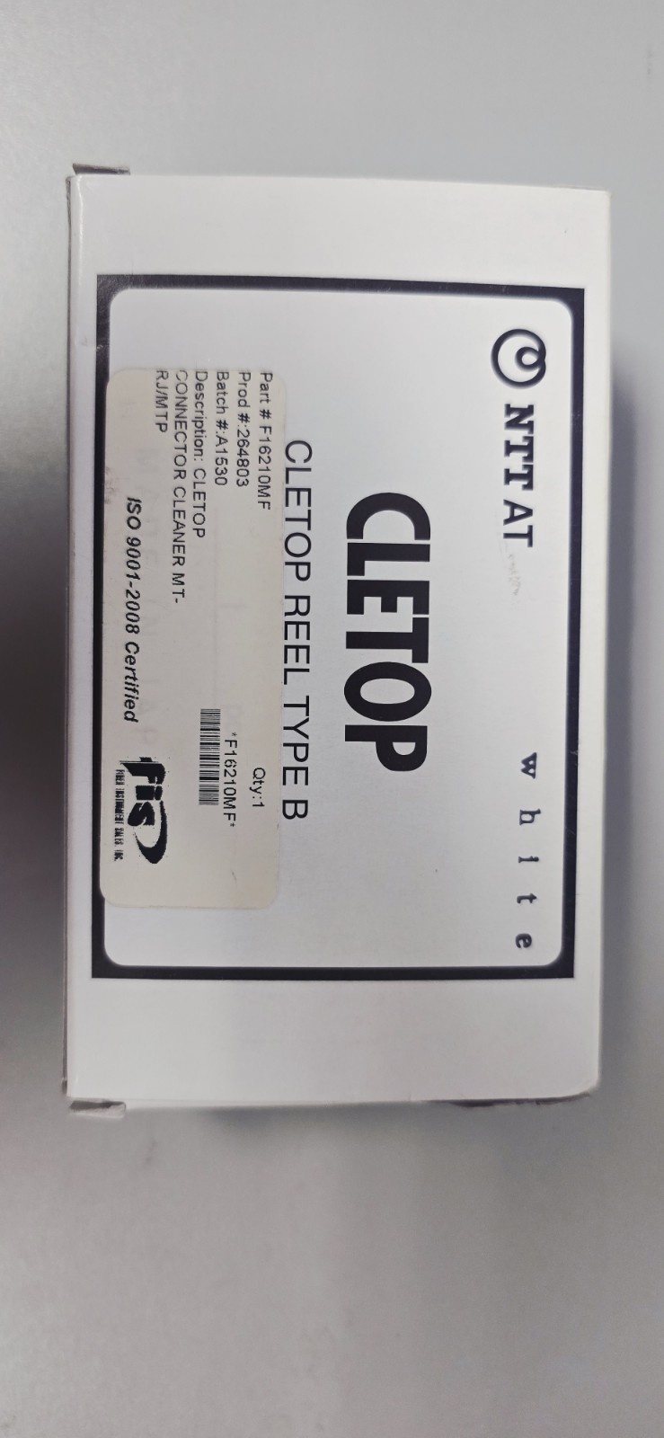 CLETOP Type B Reel Connector Cleaner - White Tape - Female MTRJ, MT, MTP, MPO...