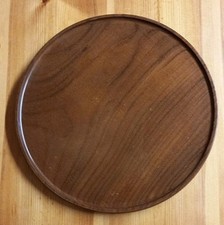 Large Wooden Plate, Handmade, 35cms Diameter, Wooden Platter, Vintage