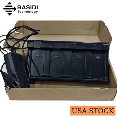   4-slot Battery Charger with Power Supply for Honeywell EDA61K 871-230-101  