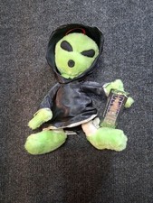 Vintage Nanco Green Alien Martian Plush 9"-OUT OF THIS WORLD  With TAG