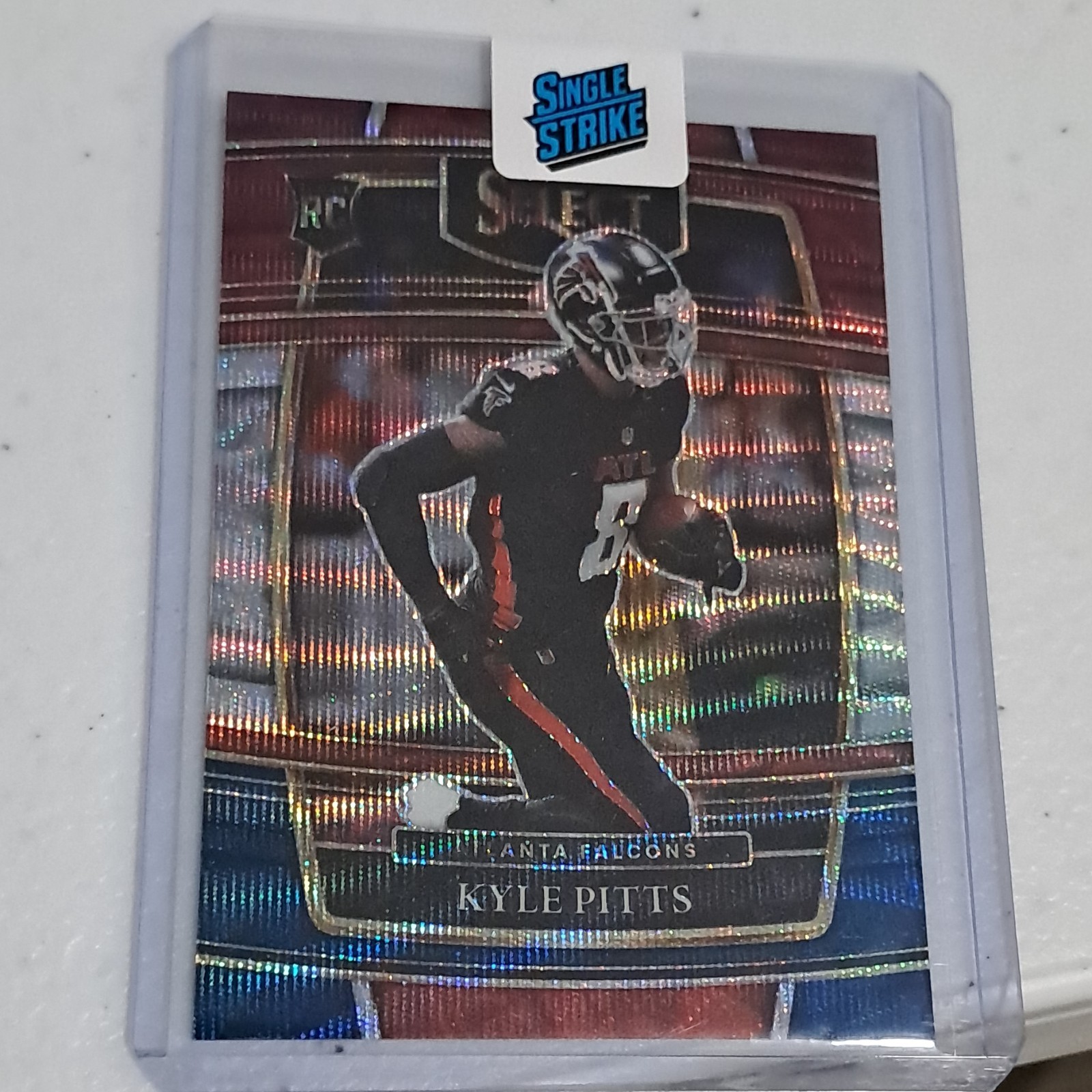 2021 Panini Select Tri-Color Prizm Rookie Kyle Pitts #46 /249 Falcons