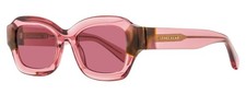 Longchamp Thick Rimmed Sunglasses LO749S 613 Transparent Rose 50mm