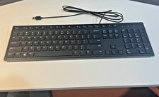 New Dell Wired USB Keyboard KB216d, KB216p Black Quiet Keys