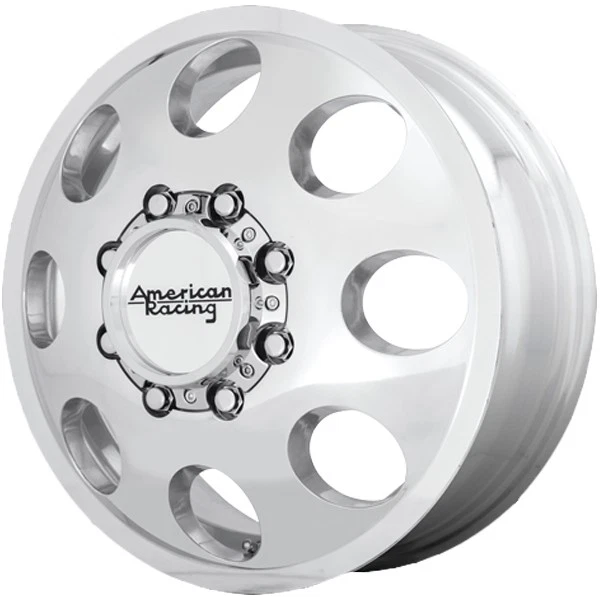 American Racing AR204 Baja Dually Front 16x6 8x6.5" Polished Wheel Rim 16" Inch Foto 2 de 4