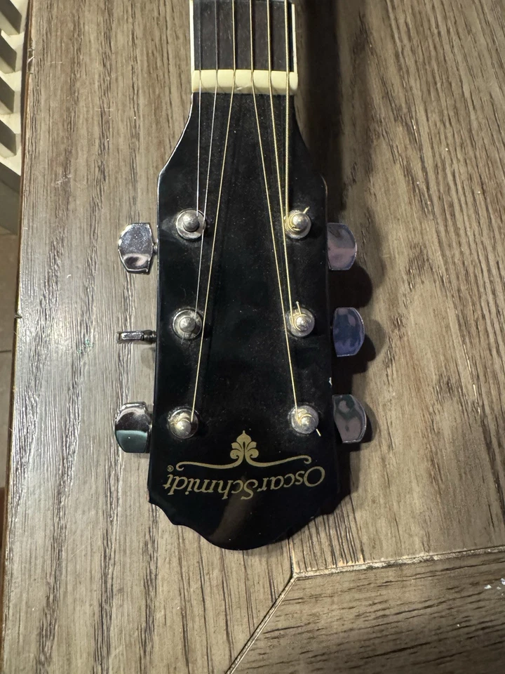 Oscar Schmidt acoustic electric guitar With Soft Case - Image 3 of 4