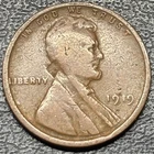 1919 Lincoln Wheat Cent – Possible Struck Through Error – Raw Coin – See Photos