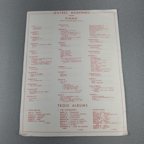 Erik Satie ~ Premier Menuet for Piano 1921 Sheet Music - Bild 2 von 4