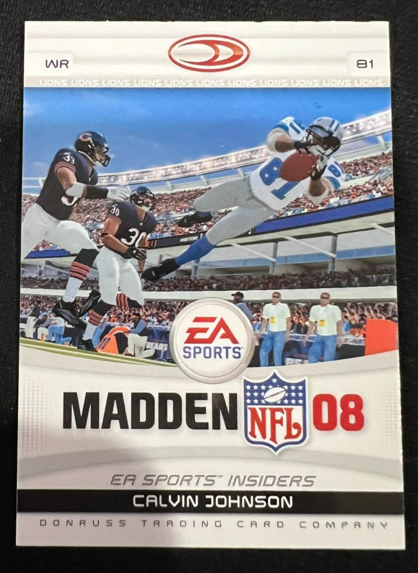 Calvin Johnson Donruss Gridiron Gear EA Sports Madden #23 Base