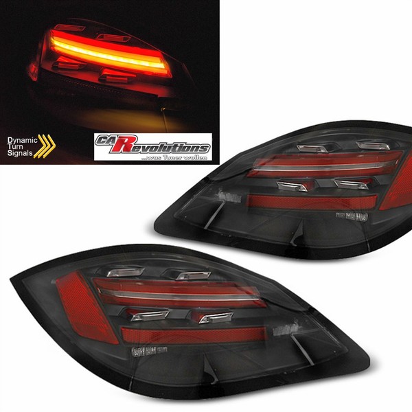 Led RüCkleuchten Dynamisch FüR Porsche Boxster 987 Schwarz 2009-2012-image