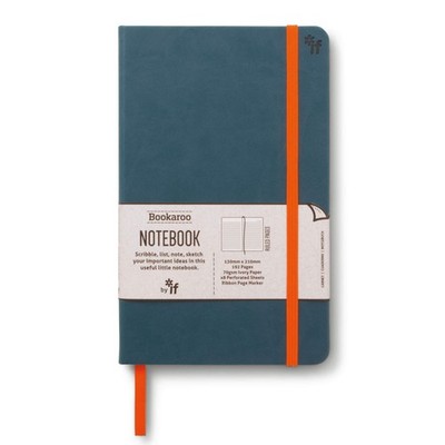 Bookaroo Notebook Journal - Teal,Blank Diaries & Journals