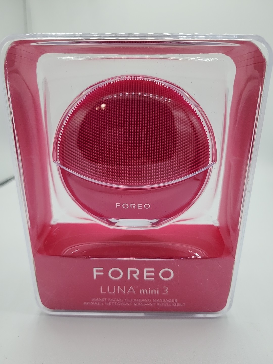 Foreo Luna Mini 3 Smart Facial Cleansing Massager - New / Sealed - Fuchsia Pink