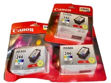 3 Sealed Q Canon (CL-246XL) Inkjet Color Ink Cartridge-new