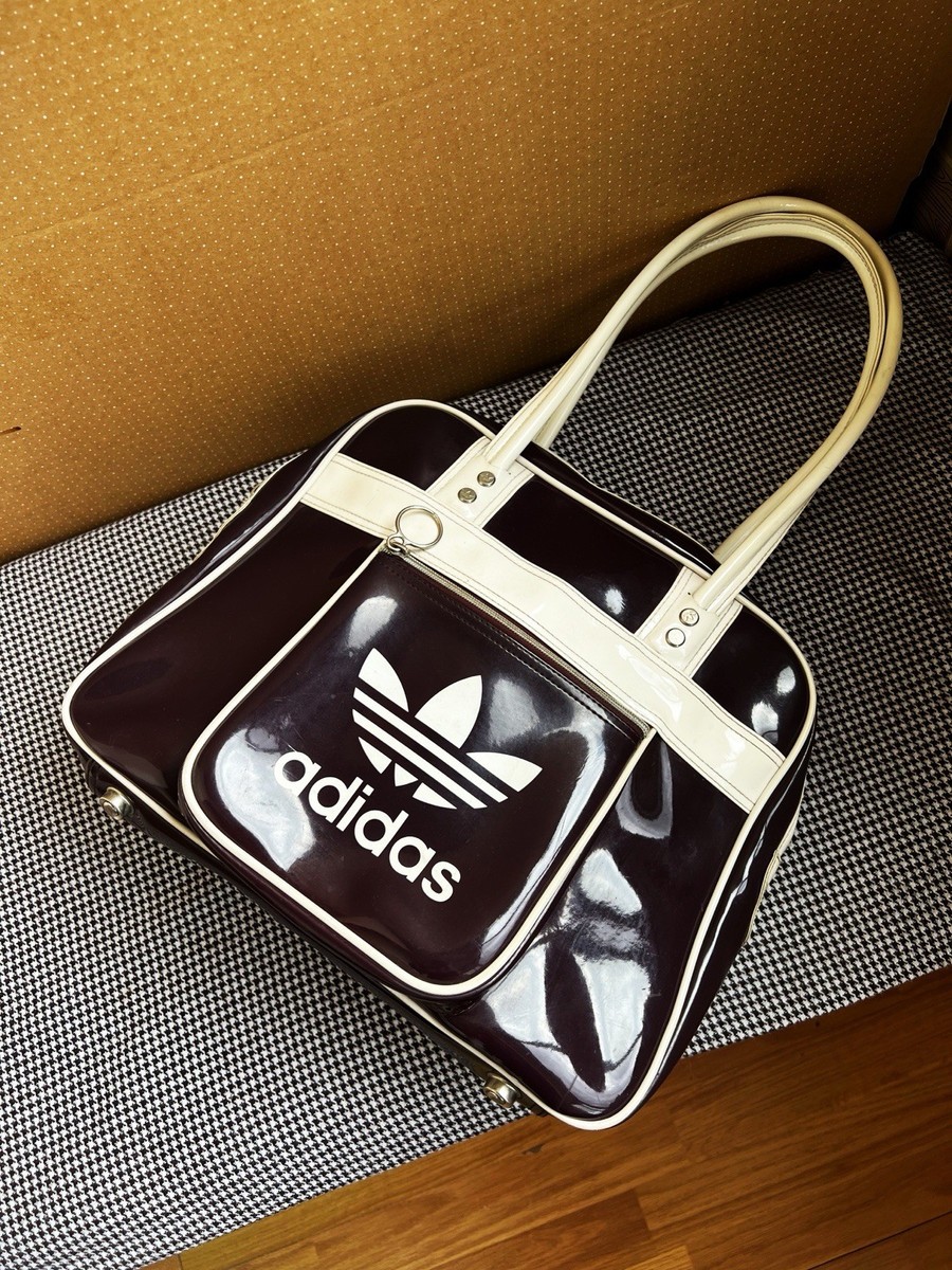 Adidas Trefoil Logo Shoulder Vintage Retro Bag Burgundy