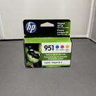 Genuine HP 951 Ink Cartridge Tri-Color 3 Pack Original OEM Sealed Exp 8/2022