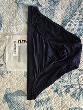 men  s Navy Solid Bikini Swim Bottom Size 3XL Regular Stretch Mesh Polyamide