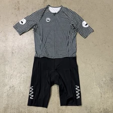 NEW WYN Republic Men's XXL Velocity + Tri TRIATHLON SUIT Mod Black White WYNR