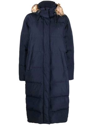 New, Polo Ralph Lauren concealed-fastening hooded parka in navy Size XXL #C4618