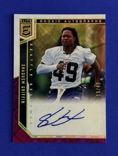 2018 Elite Shaquem Griffin Purple Laser Foil Rookie Auto Card #RA-SG; #d /49