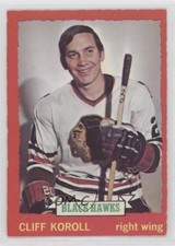 1973-74 O-Pee-Chee Light Back Cliff Koroll #28 0a4