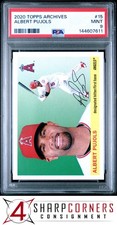 2020 TOPPS ARCHIVES #15 ALBERT PUJOLS POP 4 PSA 9