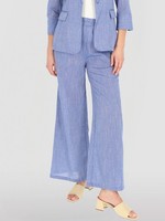 Damenhose Mit Weitem Bein Und Elastischem Bund