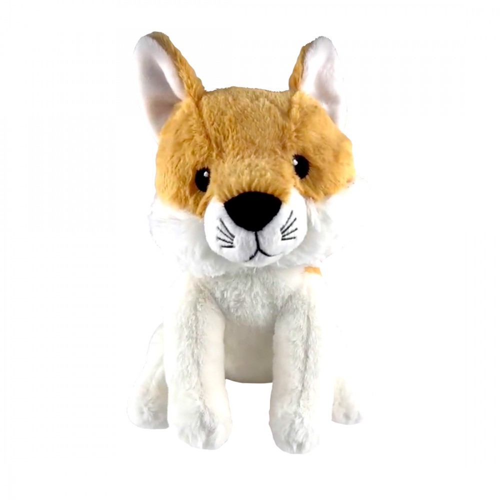Bouillotte peluche chien jaune 25cm déhoussable avec sachet lavande