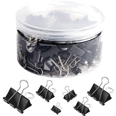Sannix Profi-Binderclips-Set in Versch. Größen   110 Stück für Büro & Schule
