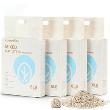 FUKUMARU Tofu Cat Litter, 10.8 kg, Clumping Cat Litter, Tofu and Bentonite Li... 3.65 per kilo