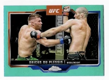 2025 Topps Chrome UFC Aqua Parallel DRICUS DU PLESSIS
