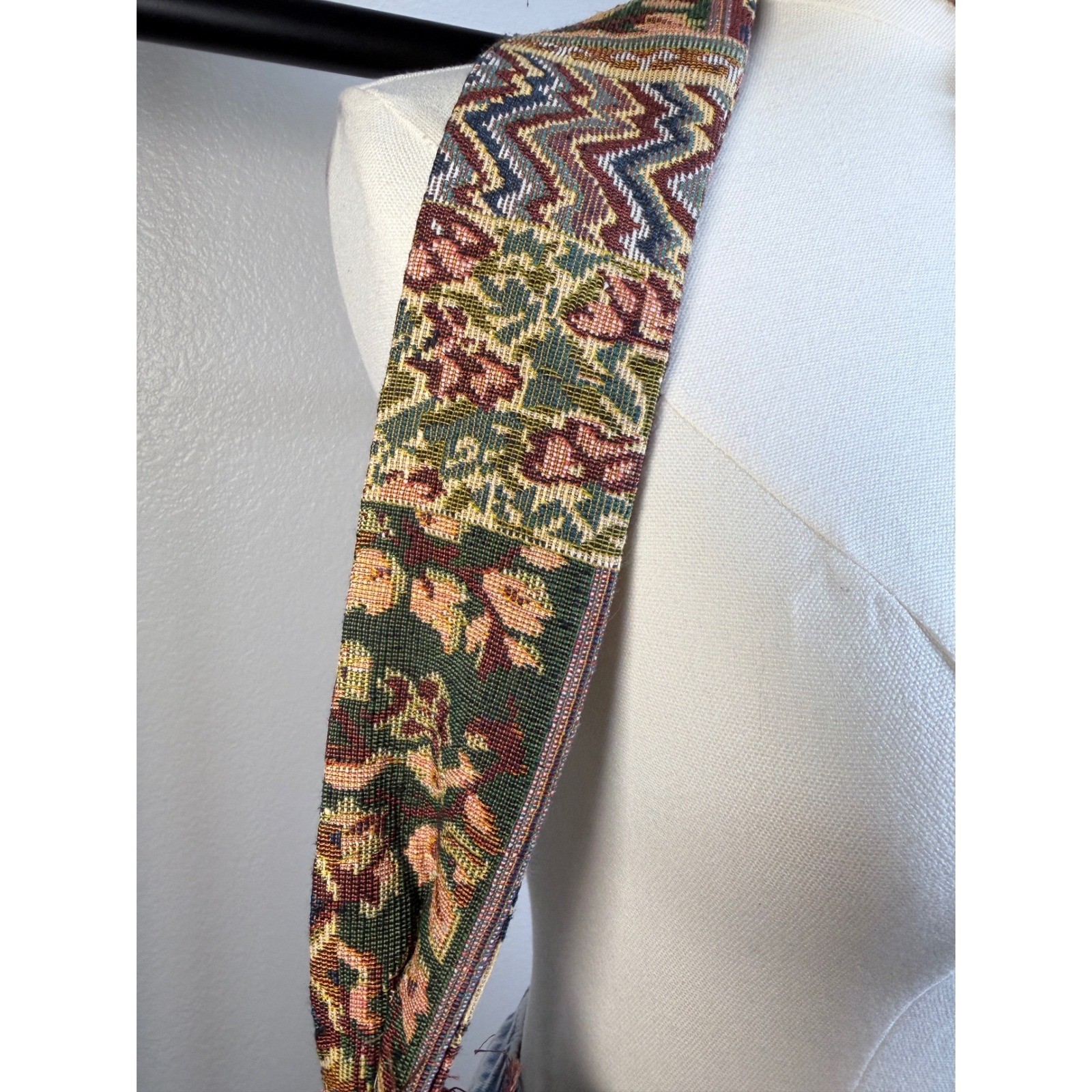 handmade Boho Tapestry Patchwork Messenger Bag Be… - image 7