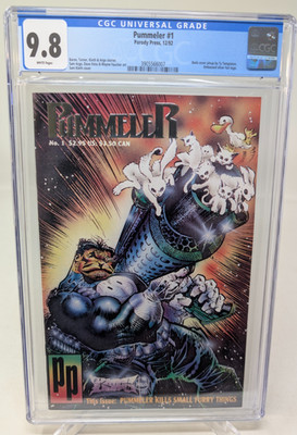Pummeler #1 CGC 9.8 Parody Press 1992 Sam Kieth LOW CENSUS embossed Punisher