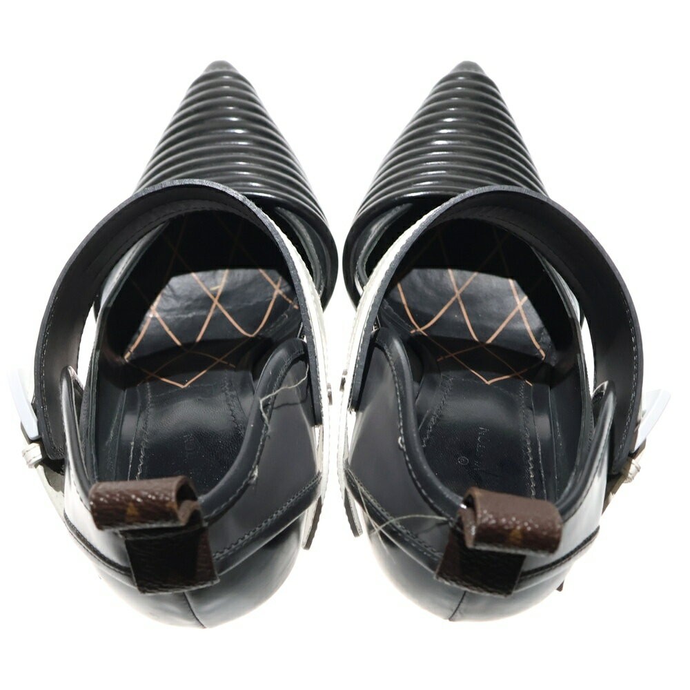 Louis Vuitton Shoes Pumps Heel EU 36.5 US 6.5 Leather Black Authentic thumbnail 16