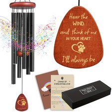 Pet Memorial Wind Chimes 26" - Dog Memorial Gifts for Loss of Dog, Dogs Remem...