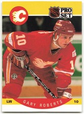 1990-91 Pro Set #45 Gary Roberts Calgary Flames